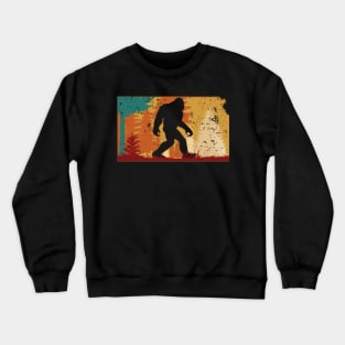 Bigfoot Retro Vintage Sasquatch Kansas Crewneck Sweatshirt